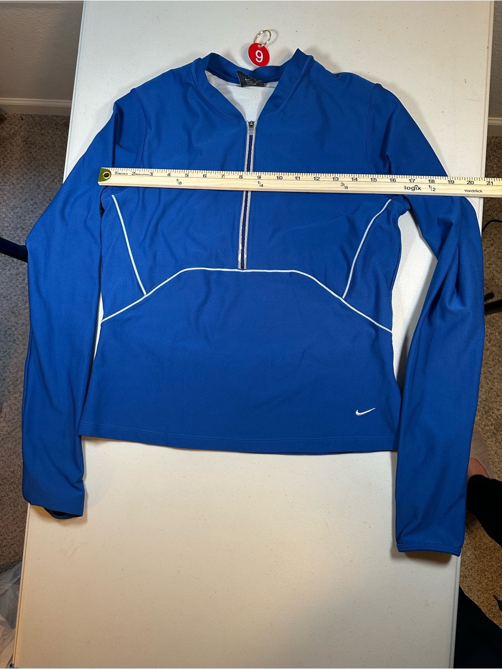 Nike Dri-FIT Women’s Small Blue 1/2 Zip Running Pullover Long Sleeve Athletic